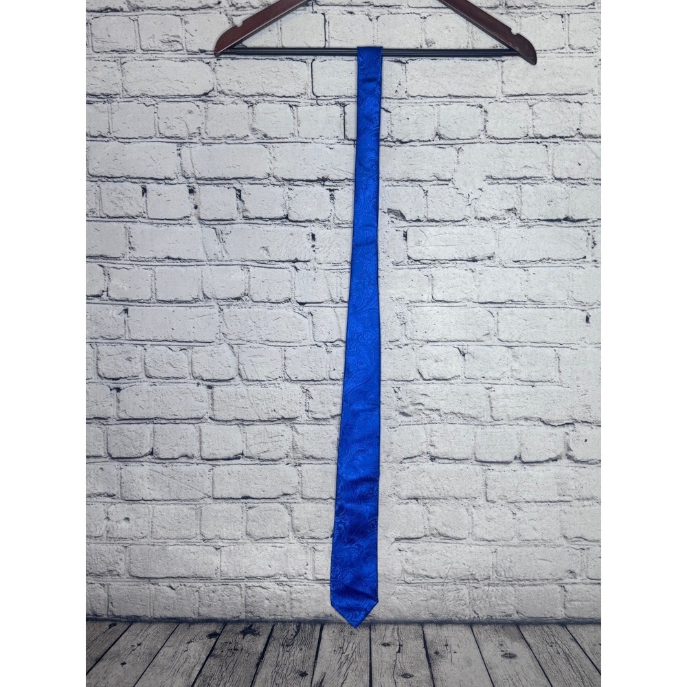 Triad‎ Blue Paisley Silk Blend Necktie Mens Formal Business Accessory